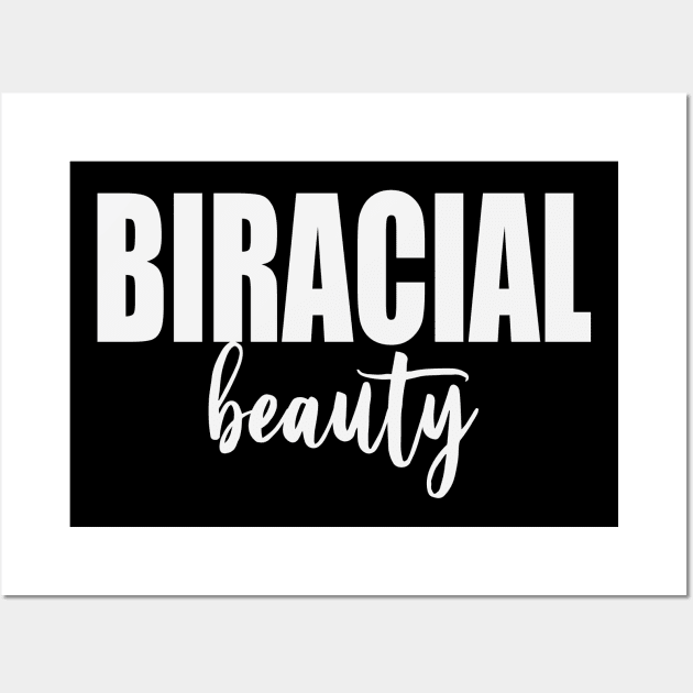 Biracial Beauty (White) Wall Art by inotyler